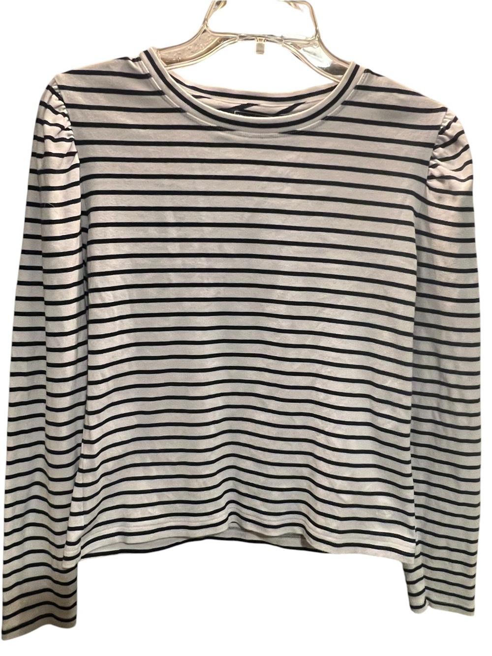 Vineyard Vines Black and White Striped Long Sleeve Tee